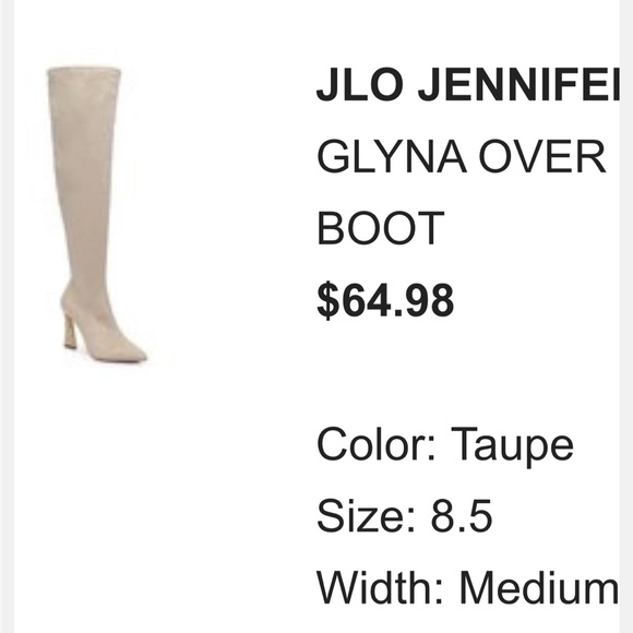 Taupe Over-the-Knee Heeled Boots - Picture 2 of 5